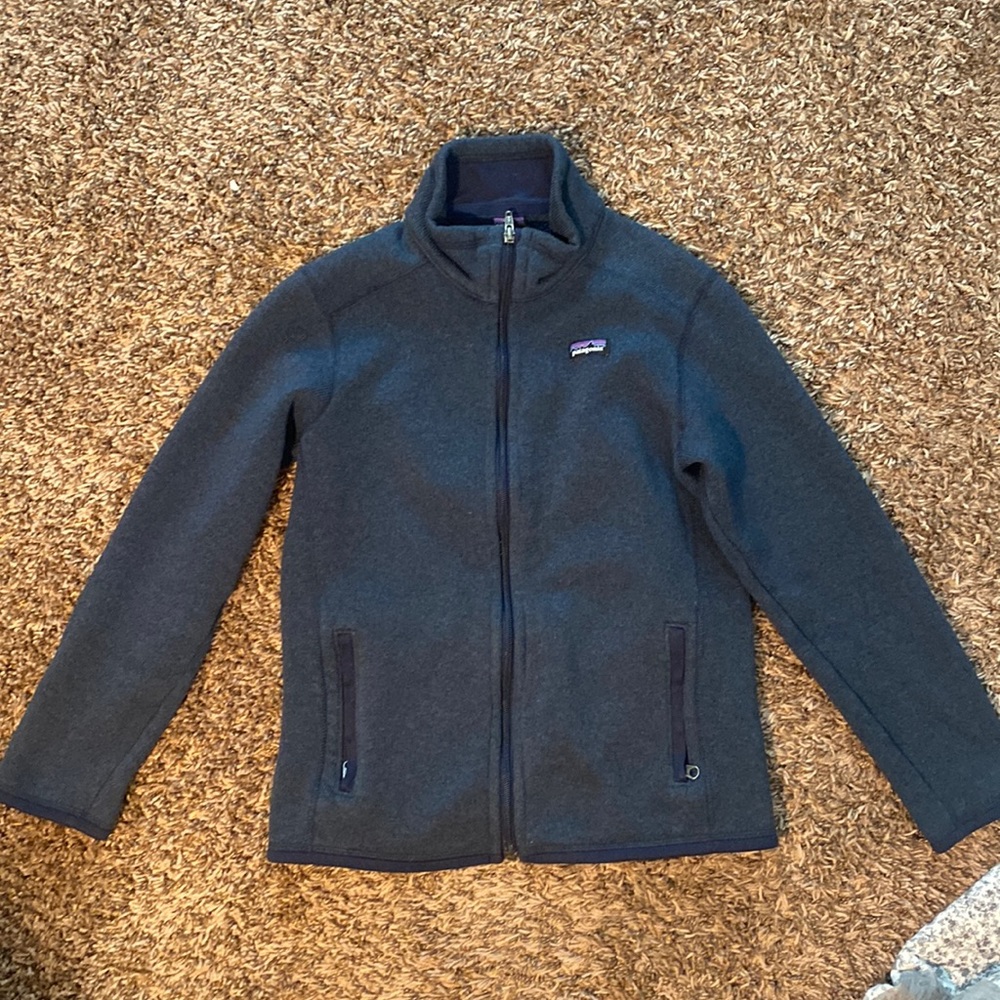 COPY - Boys size large 12 Patagonia better sweater fleece zip up